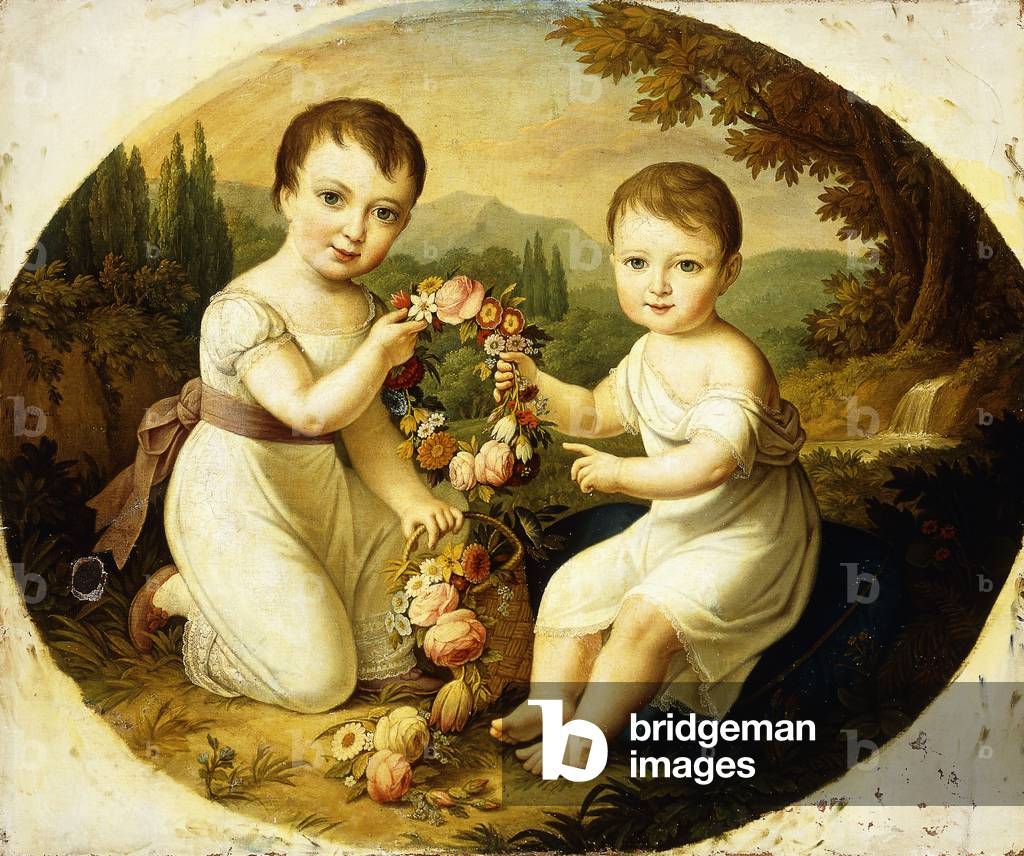 Napoleon and Josephine, 1825 (oil on canvas)
