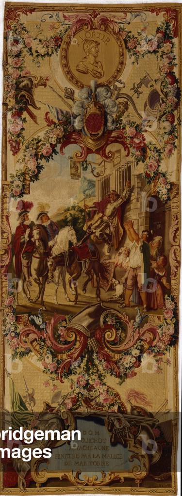 Regence Gobelins tapestry with the story of Don Quixote, 1717-18 (textile)