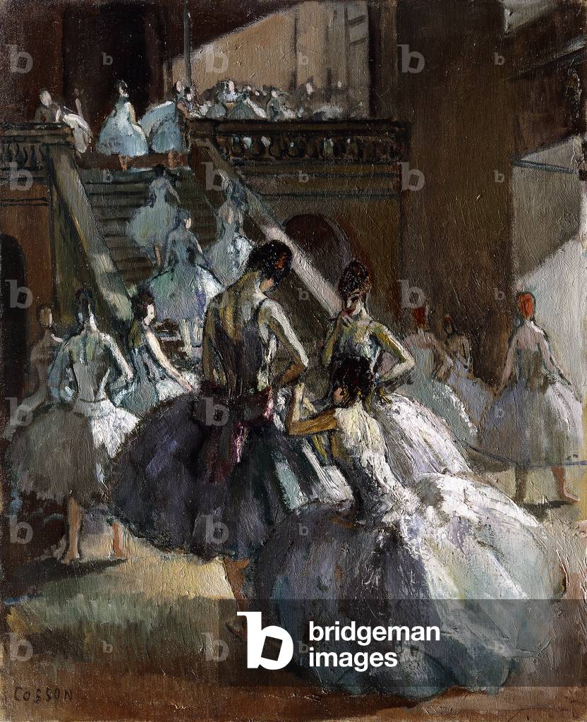 Backstage (oil on canvas)