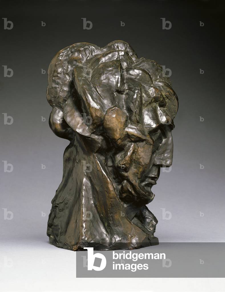 kopf von einem frau, c. 1909 (bronze)