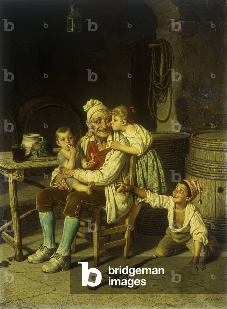 Grandfather's Favourites (oil on canvas)