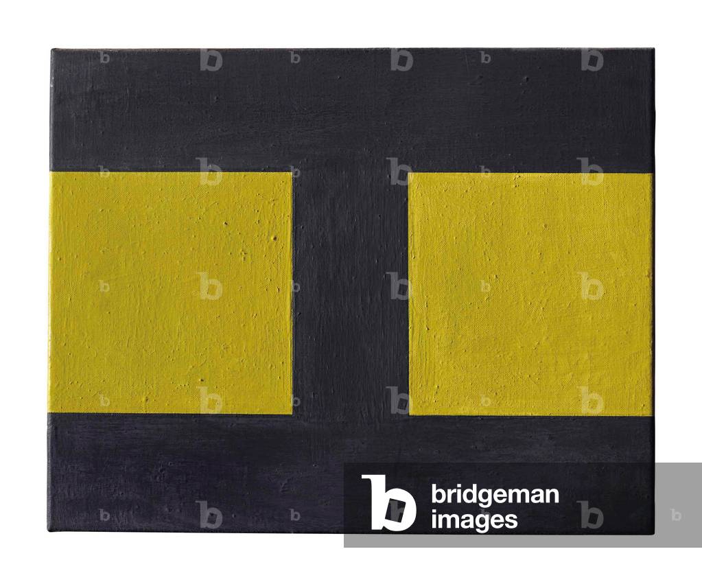 Basics on Composition III Formen und Grund (Hirohito), 1989 (oil on canvas)