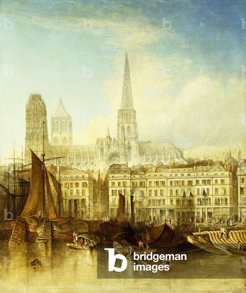 The Quay at Rouen, 1853 (oil on canvas)