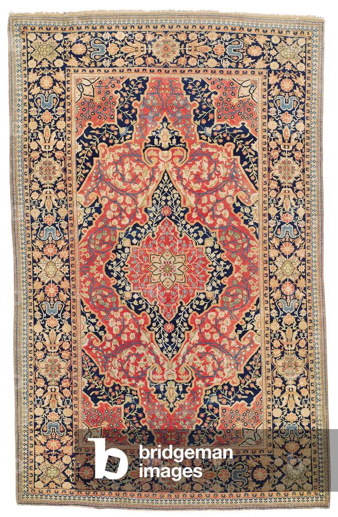 Kashan 'Mohtasham' Rug, c.1890 (wool)