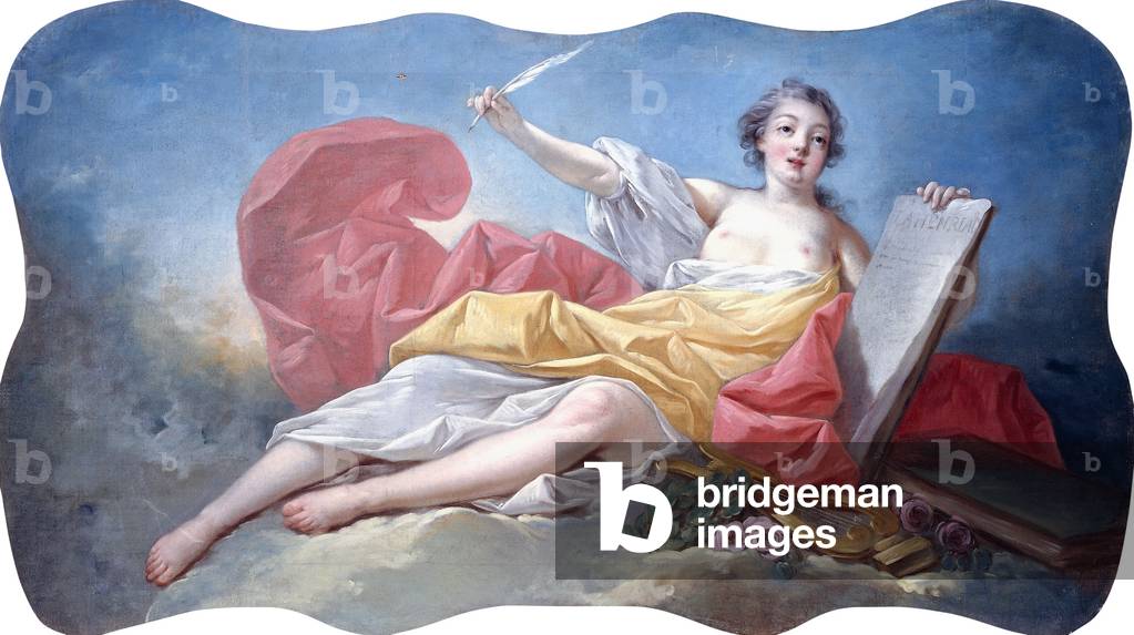Personification of Literature,  (oil on canvas)