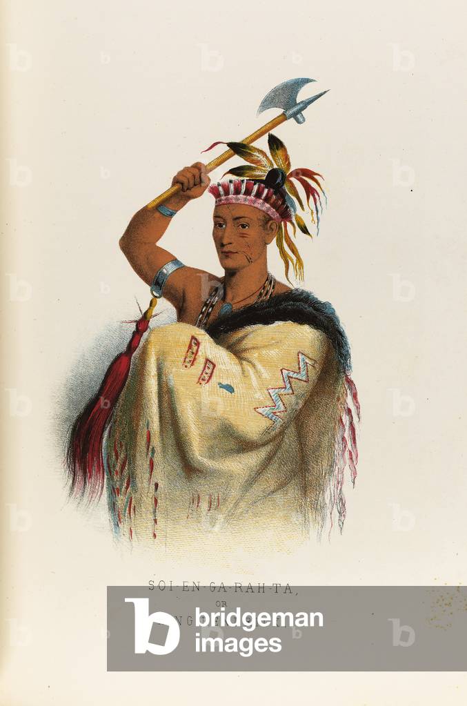 Soi-En-Ga-Rah-Ta or King Hendrick,  (colour engraving)