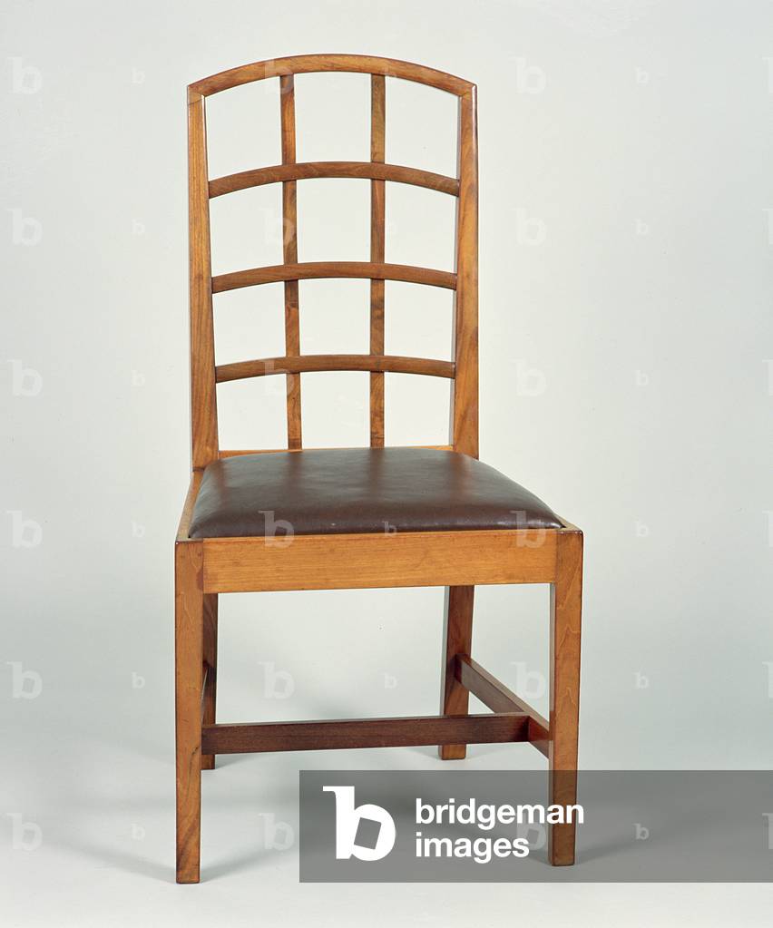 Chair designed by Ernest Gimson (1864-1919) and made in Peter Waals' workshop, 1923 (mahogany)