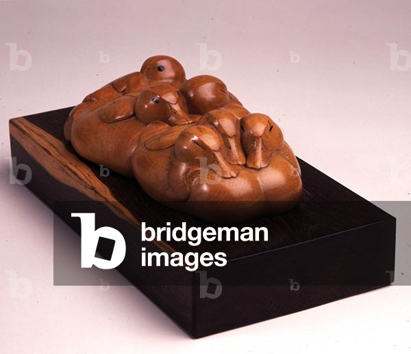 Ducklings, 1950 (wood)