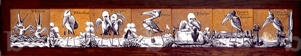 Tile panel, c.1876 (mixed media)