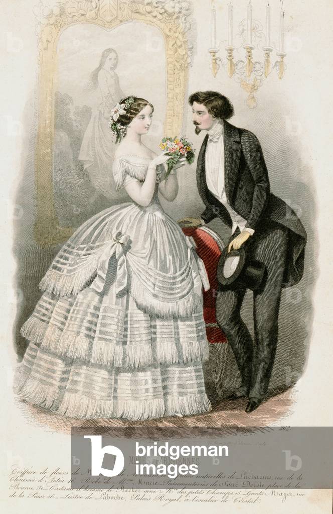 "Les Modes Parisiennes", 19. Jahrhundert von French School