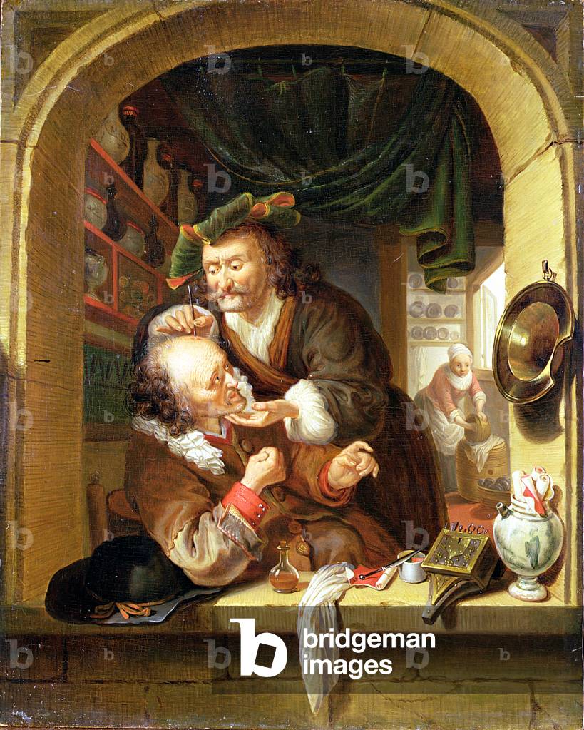 The Barber Surgeon (oil on panel)