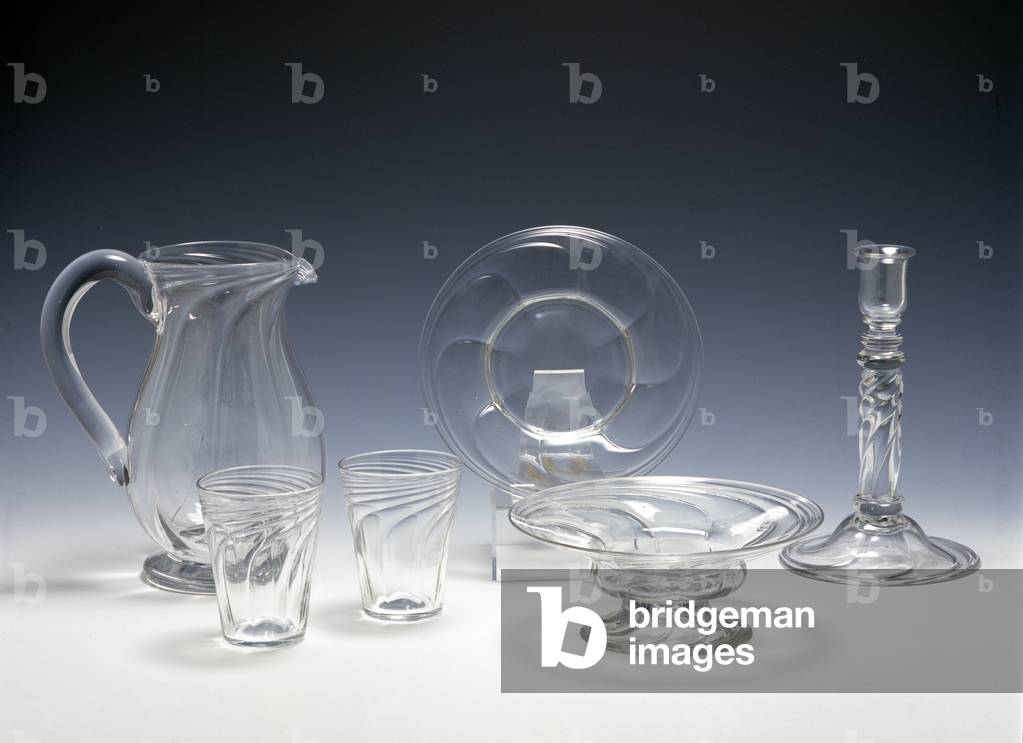 Glasswares for Stevens and Williams, c.1924 (glass)