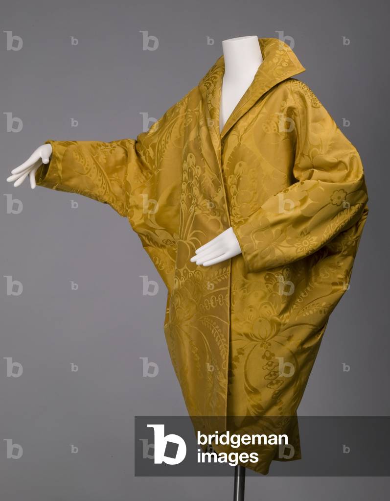Coat, 1958 (front oblique view), Silk damask, Charles James, U.S.A.