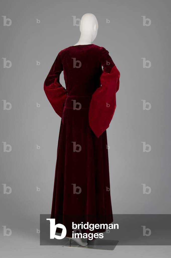 Mother-of-bride gown, 1932 (back view), Silk velvet, Mirande, Paris