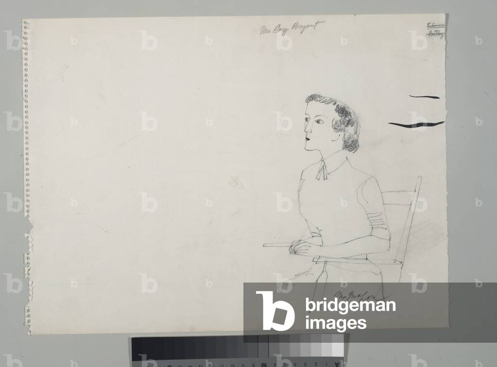 Signora Roy Bryant, 1955 (matita su carta)