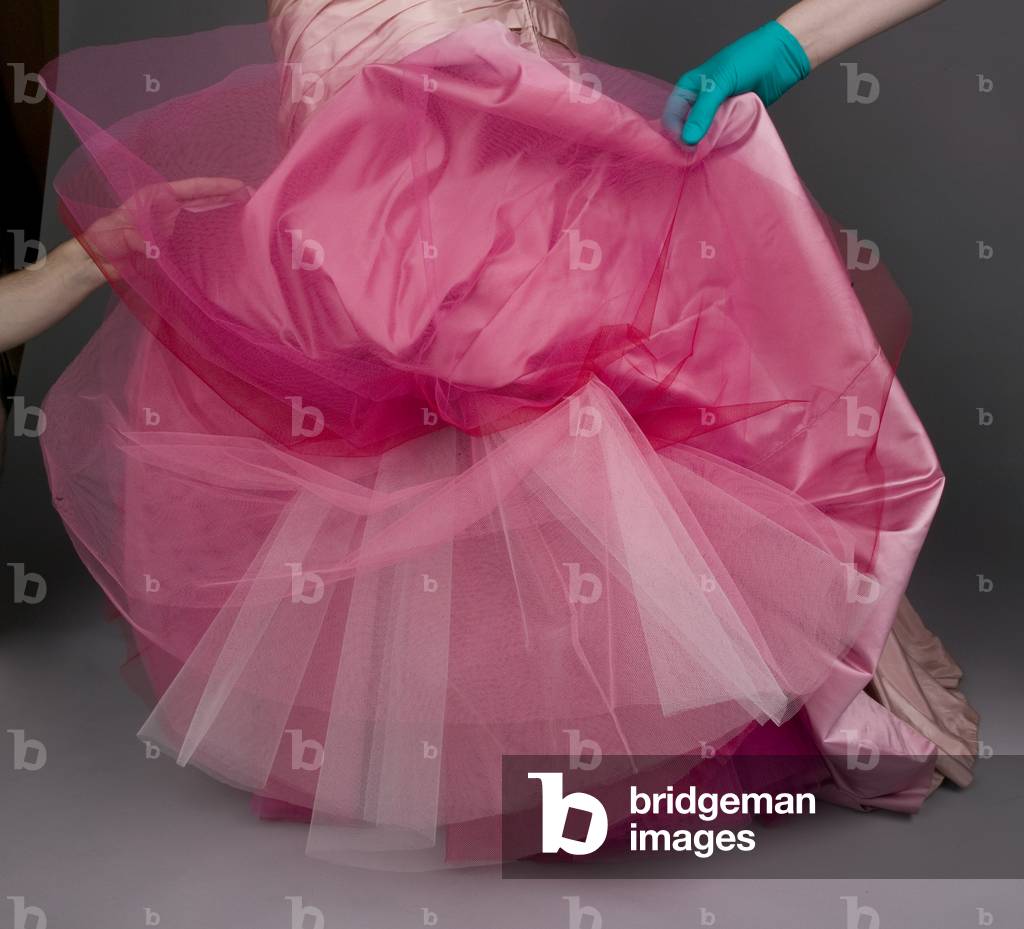 Evening dress, Tree, 1957 (detail view of skirt understructure), Silk taffeta, Charles James, New York