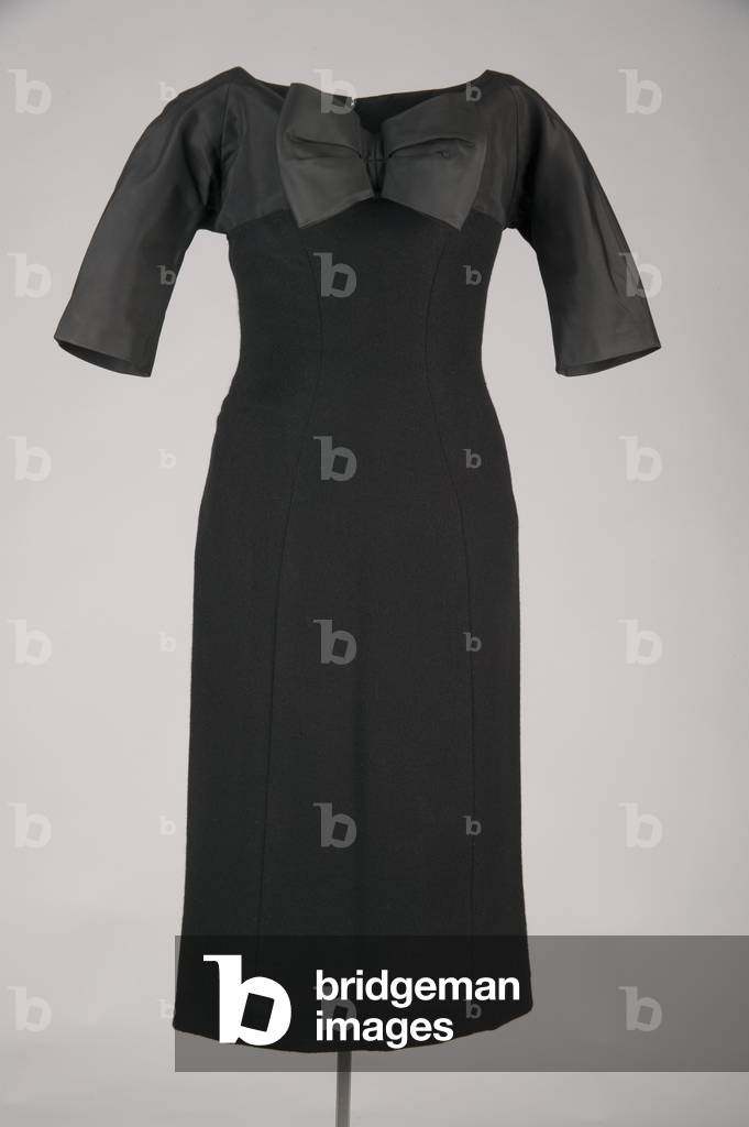 Sheath dress, 1955 (front view), SIlk faille, cashmere, Charles James, U.S.A.