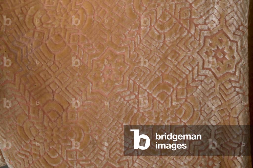 Matching negligee and chemise (detail view of fabric)