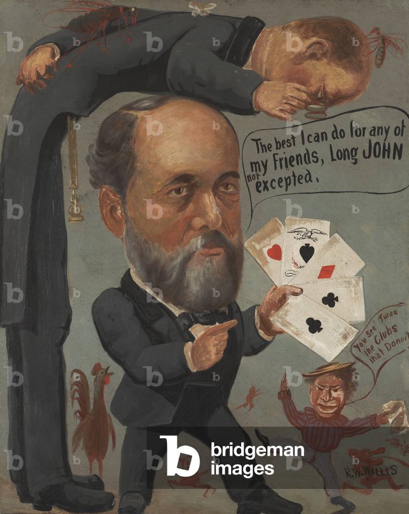 Karikatur von Charles Benjamin Farwell, 1885-90 (Öl auf Leinwand)