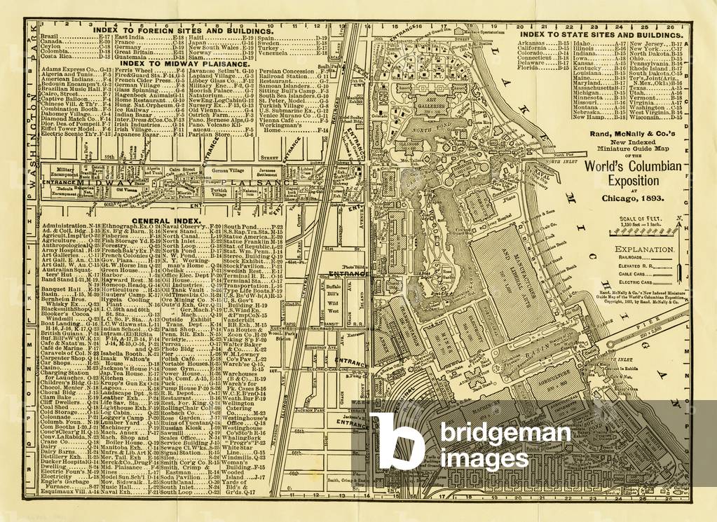 Map of the World's Columbian Exposition, 1893