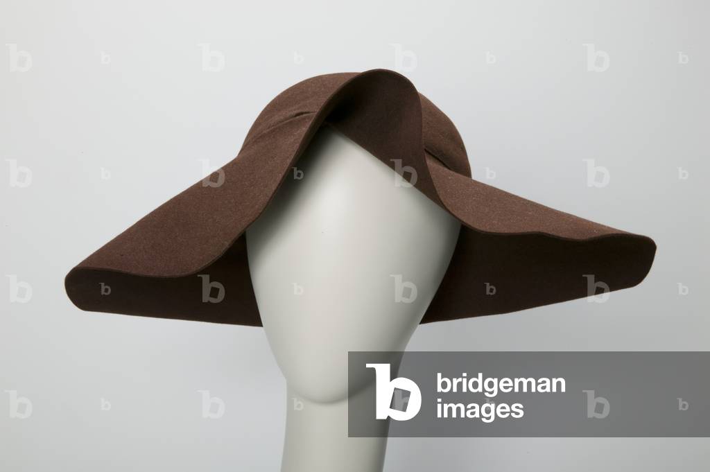 Hat, c.1928 (front view), Wool felt, Charles James, Chicago