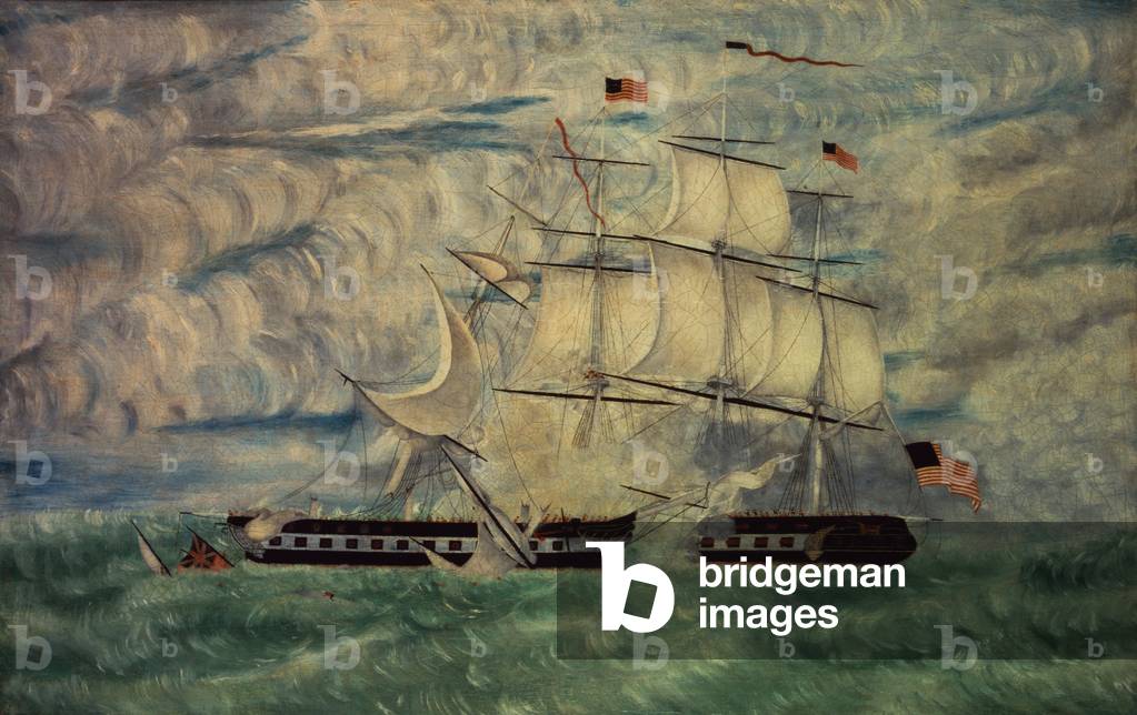 U.S.S. Constitution (oil on canvas)