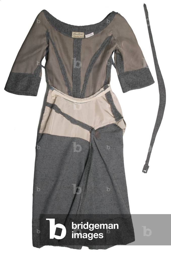 Day dress, 1951 (view of back shown inside-out), Wool crepe, Charles James, U.S.A.