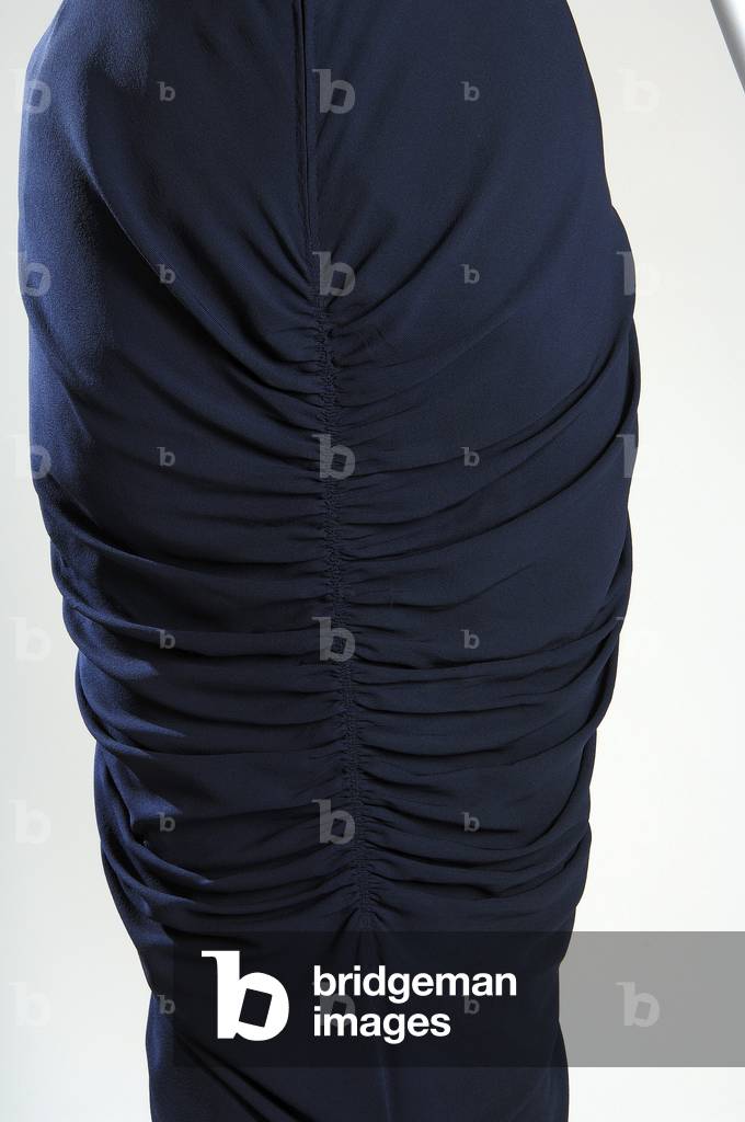 Evening dress, La Siréne, c.1941 (back detail view of skirt), Silk crepe, satin-backed lining, Charles James, U.S.A.