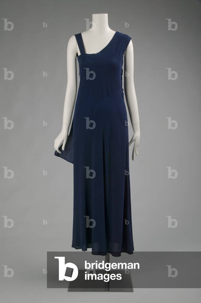 Evening dress, 1934 (front view), Silk bouclé crepe, Charles James, U.S.A.