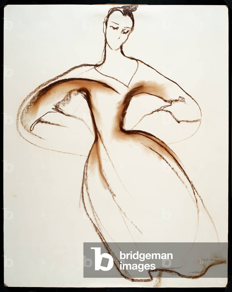 Cocktail dress with bell-shaped skirt