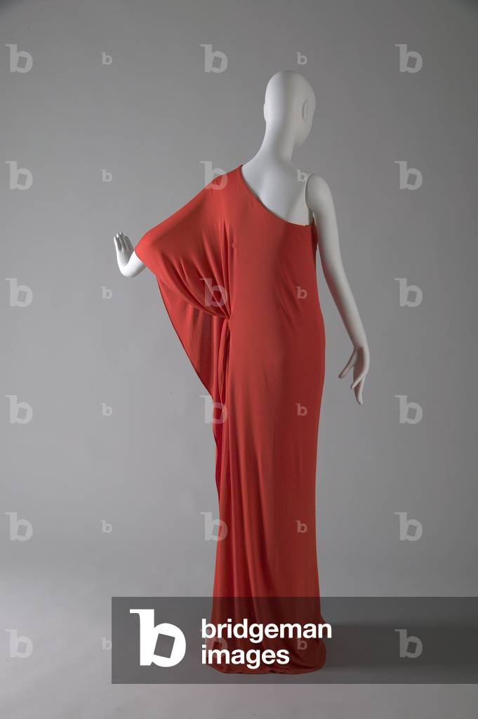 Evening dress, c.1976 (back oblique view), Silk jersey, Halston, United States