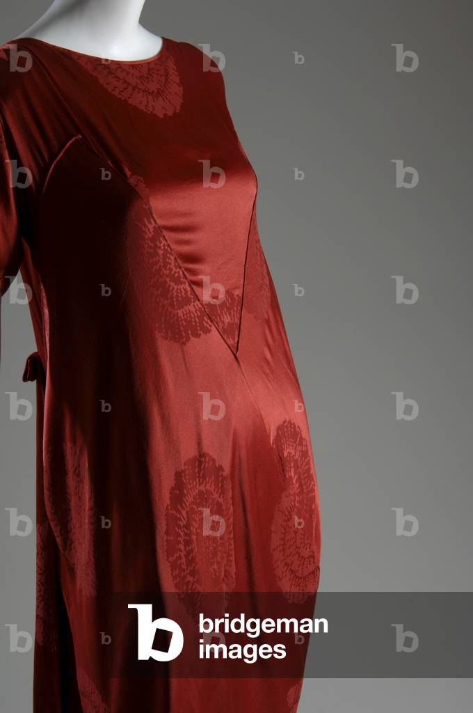 Afternoon dress, c.1917 (front oblique partial view), Silk jacquard, Callot Soeurs, France