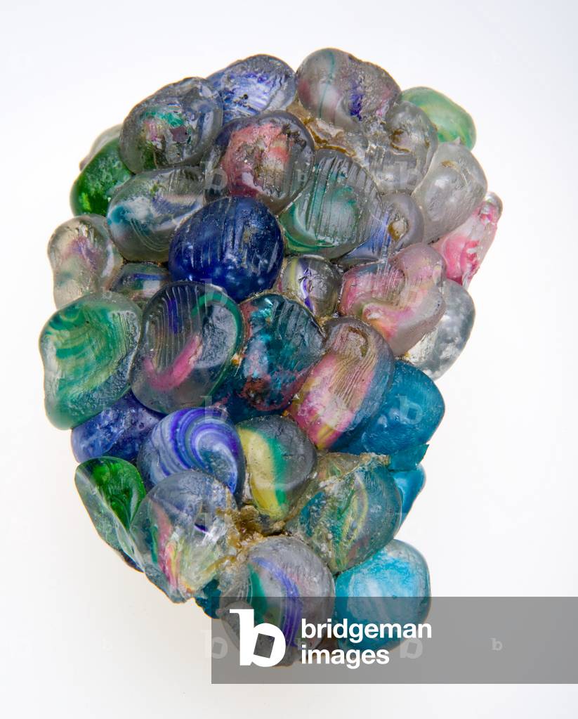 Marbles fused together during the Chicago Fire of 1871 (glass)