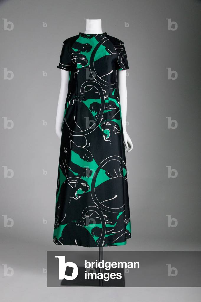Evening dress, 1967, Printed silk, Valentino, Italy