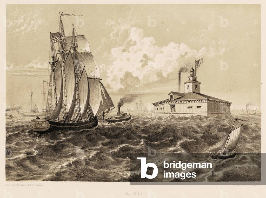 The Crib, Chicago, Illinois, 1866 (litho)