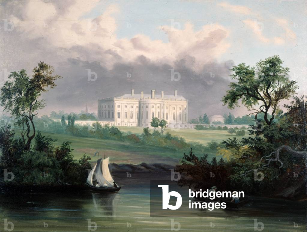 Image of Painting depicting The White House, 19th century by American Artist