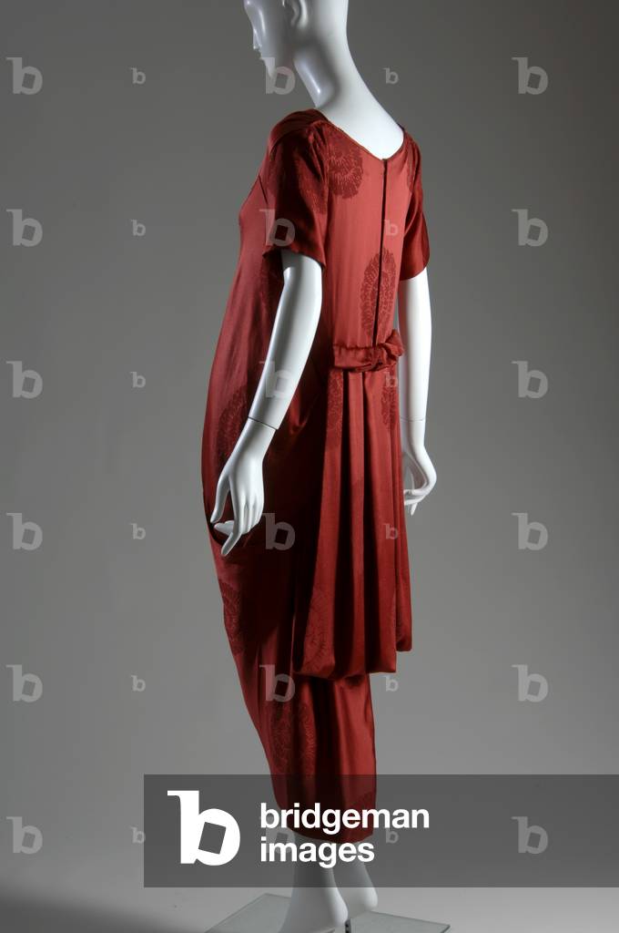 Afternoon dress, c.1917 (back oblique view), Silk jacquard, Callot Soeurs, France