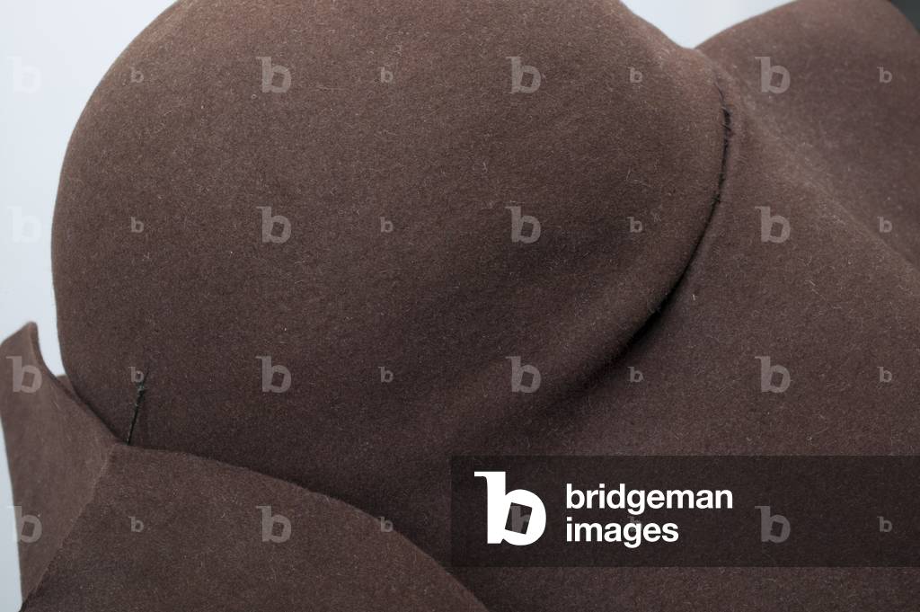 Hat, c.1928 (detail view), Wool felt, Charles James, Chicago