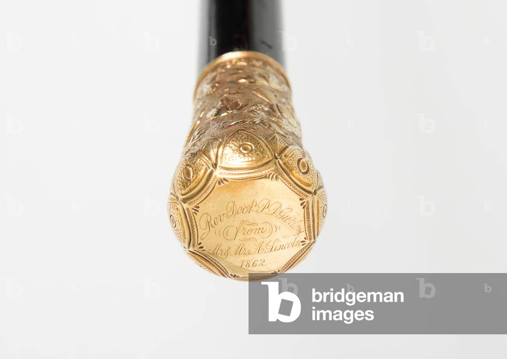 Cane presented to Rev. Dr. Phineas D. Gurley by Mr. and Mrs. Abraham Lincoln