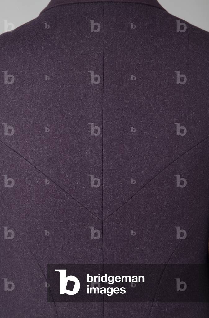 Tunic suit, Pagoda, 1955 (detail view of jacket center back), Wool, silk taffeta, Charles James, U.S.A.