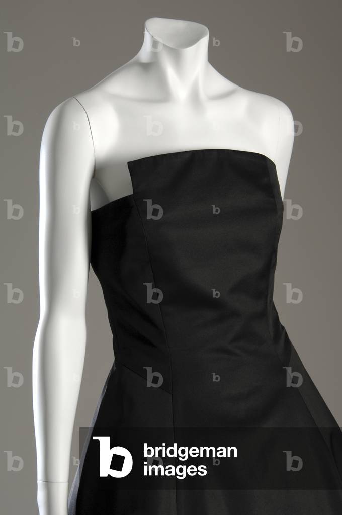 Dress, c.1996 (front oblique partial view), Silk satin, organza, and georgette, Comme des Garçons, France
