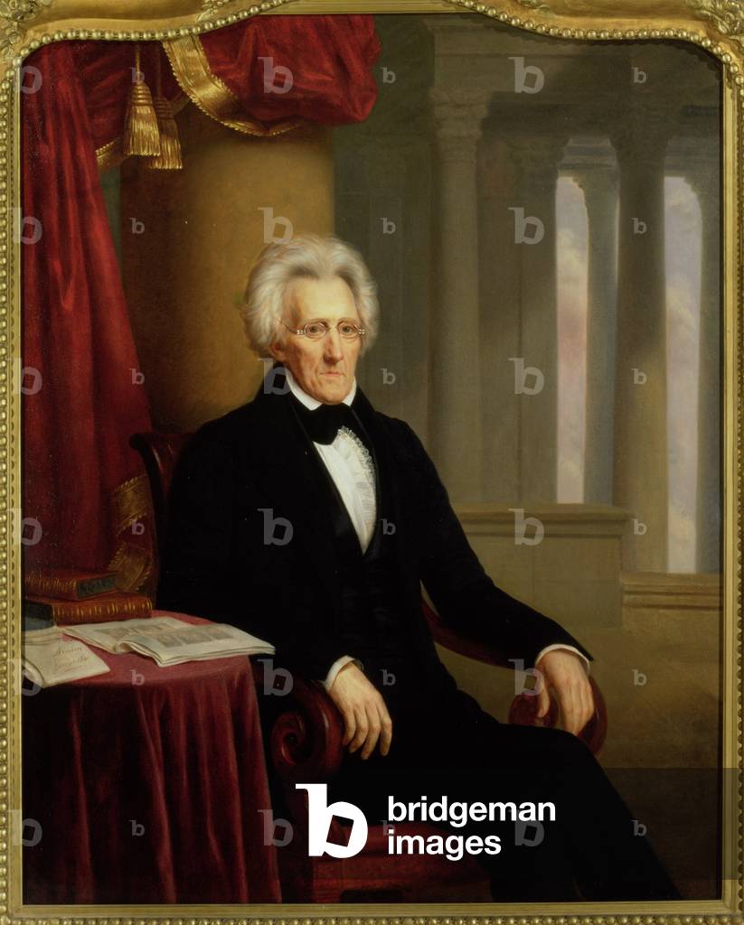 Immagine di Dipinto "Andrew Jackson", 19th Secolo di Jacques Amans