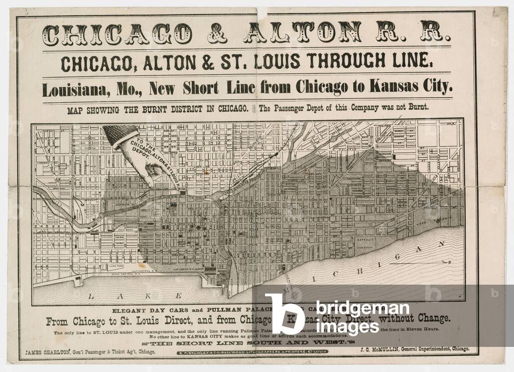 Chicago & Alton Railroad map
