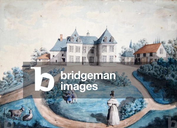 Evocation of 'Lys dans la Vallee', a novel by Honore Balzac (1799-1850) (w/c on paper)