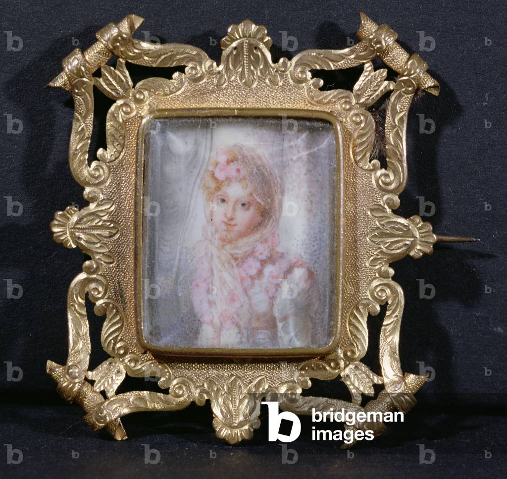 Portrait of Marie Laczinska (1786-1817) Countess Walewska (w/c on ivory)