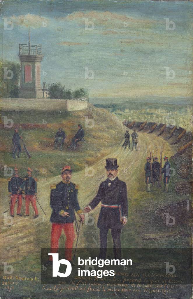 Georges Clemenceau (1841-1929) as Mayor of Montmartre 18th March 1871 (oil on canvas)