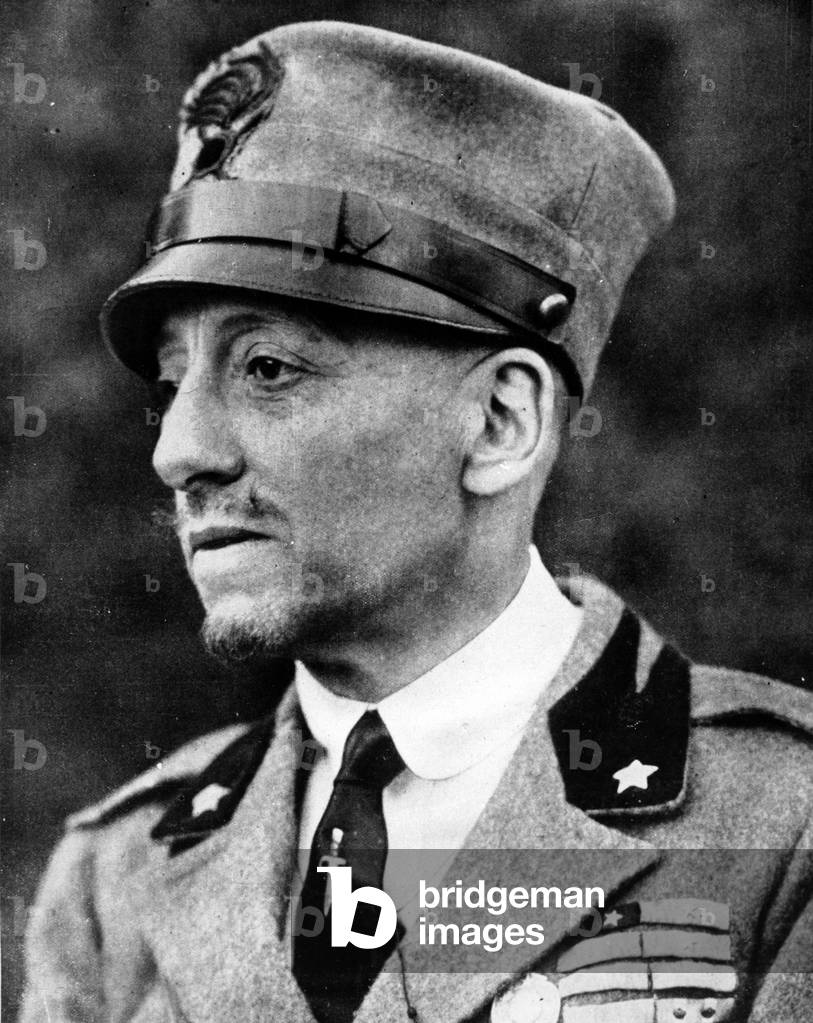 Gabriele d'Annuncio, illustration from 'The Illustrated London News', 1921 (b/w photo)