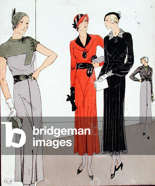 Fashion plate, 1932 (colour litho)