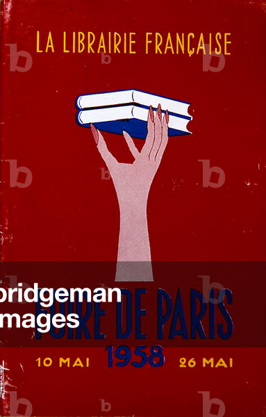 Brochure for 'La Librairie Francaise' at the Paris Fair of 1958 (colour litho)