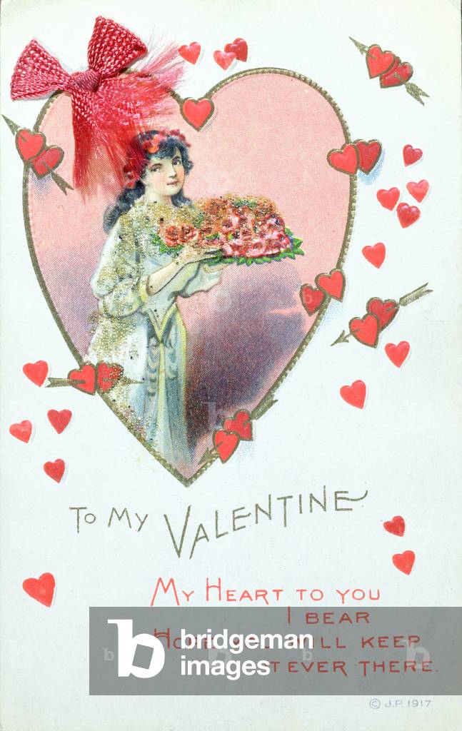 Valentine Card, 1917 (mixed media)